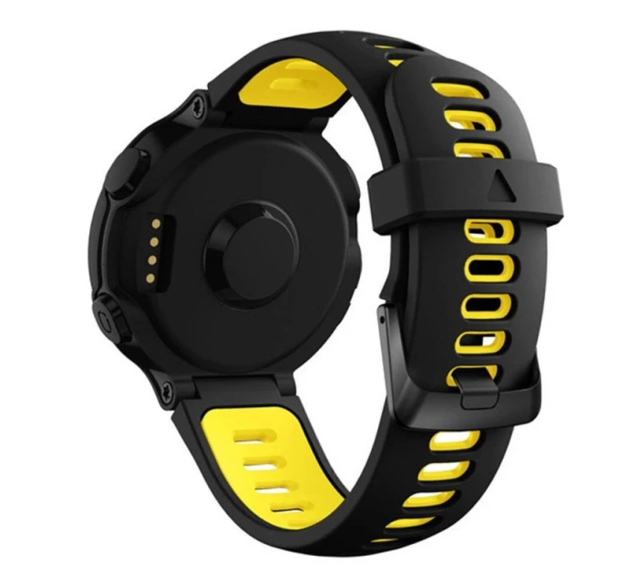 Silikónový remienok pre Garmin G02 - čierno-žltý Silikónový remienok pre Garmin G02 - čierno-žltý