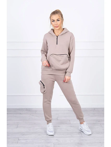 model 18747800 sada s ozdobnou kapsou béžová - K-Fashion