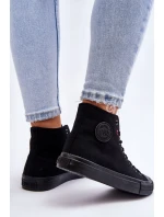 Dámské klasické vysoké tenisky Big Star model 21611825 Černé - Big Star Shoes