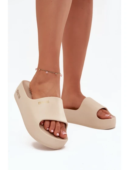 Dámské Pěnové Pantofle Na Masivní Platformě Big Star model 21706436 Béžové - Big Star Shoes