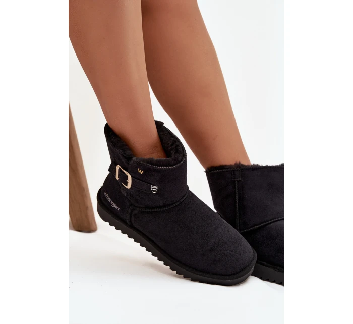 Śniegowce Damskie Z Klamrą Wrangler 20253091.25Y Czarne