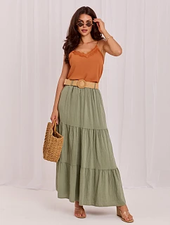 Spódnica MO SD model 22272220 khaki - FPrice