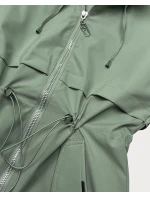 Dámska šedo-zelená bunda Goodlookin s monogramom (KK60412-3#)
