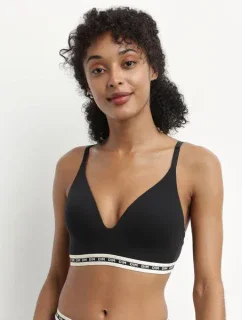 Dámská vyztužená podprsenka bez kostic model 19651931 PADDED TRIANGLE BRA  černá - DIM