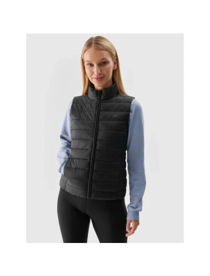 Dámska bunda bez rukávov 4F 4FRSS24TVJAF101-20S z recyklovaného páperia