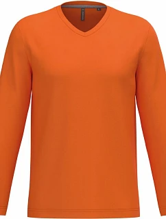 K 358 Pánské tričko do V s dl. rukávem model 22507797 orange - Kariban