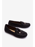 Klasyczne Zamszowe Mokasyny Czarne Good Time Klasyczne Zamszowe Mokasyny Czarne Good Time