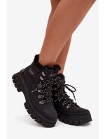 Zateplené dámské vysoké boty model 21728478 Černé - Lee Cooper
