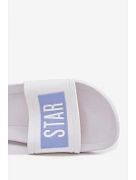 Dámské pantofle Big Star TT274A002 Bílomodré Dámské pantofle Big Star TT274A002 Bílomodré