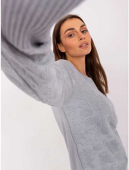 Sweter AT SW model 18884708 szary - FPrice