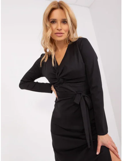 LK SK 509456 šaty.99 čierna LK SK 509456 šaty.99 čierna