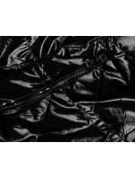 Čierno/hnedá obojstranná dámska bunda (W588BIG)