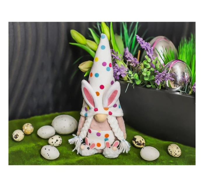 TRPASLÍK ZAJAC 25CM HRÁŠOK DIEVČA JARNÁ DEKORÁCIA