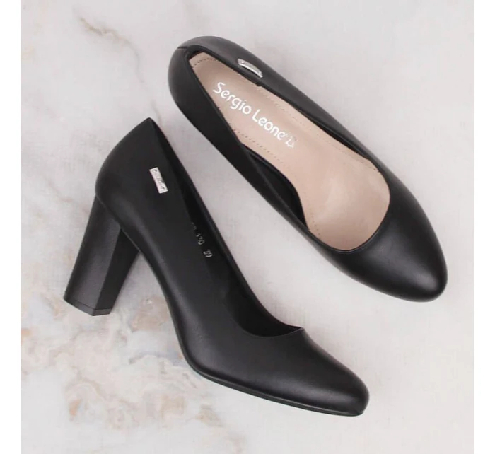 Sergio Leone W SK193A čierne lodičky Sergio Leone W SK193A čierne lodičky