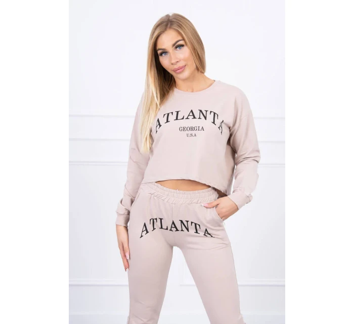 Sada Atlanta s potiskem béžová Sada Atlanta s potiskem béžová
