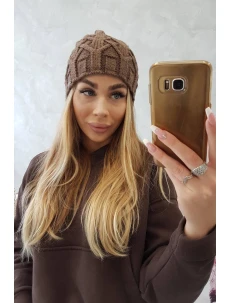 Fleecová čiapka Sonia K201 hnedá
