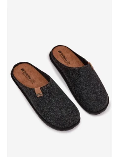 Pánské domácí pantofle  tmavě šedé model 21725206 - Inblu