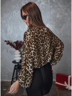 Dámska oversize blúzka LEOPARDY s leopardím vzorom FashionStreet RY2708