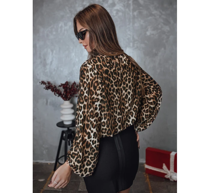 Dámska oversize blúzka LEOPARDY s leopardím vzorom FashionStreet RY2708