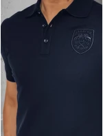 Pánská polokošile s nášivkou modrá Dstreet model 21987839 - FashionStreet