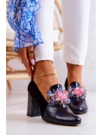 Semišové Lodičky Kůže černé model 21579520 - Boto