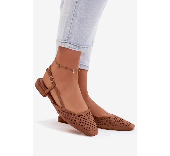 baleríny z eko semiše Camel model 21951516 - Boto