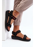 Dámské sandály model 22210567 Černé - Lee Cooper Dámské sandály model 22210567 Černé - Lee Cooper