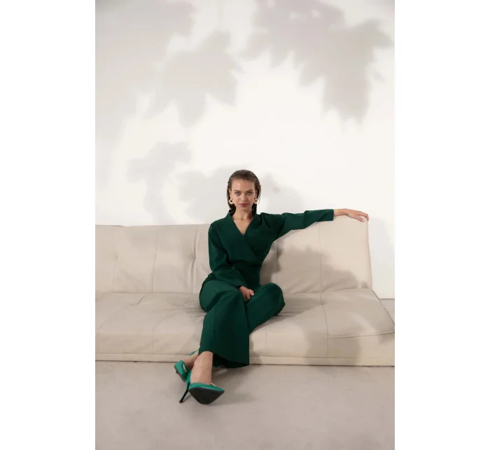 Dámský overal model 18580901 tm. zelená - Makover