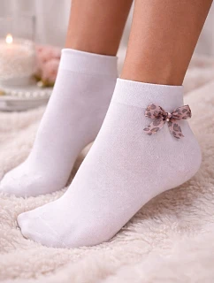 Dívčí ponožky s mašlí model 22106954 - Knittex