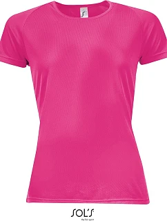 SOL'S Sporty Women Dámské raglánové sportovní tričko model 22524925 neon pink