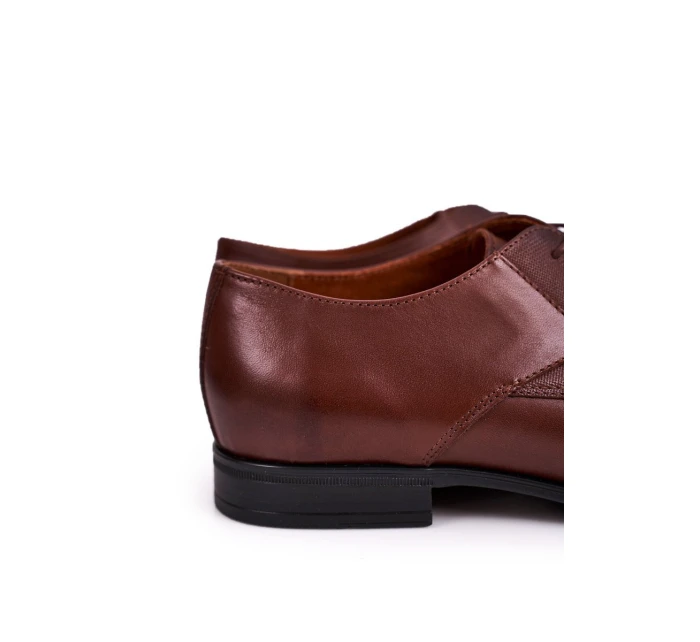 Męskie Skórzane Mokasyny BEDNAREK Brązowe