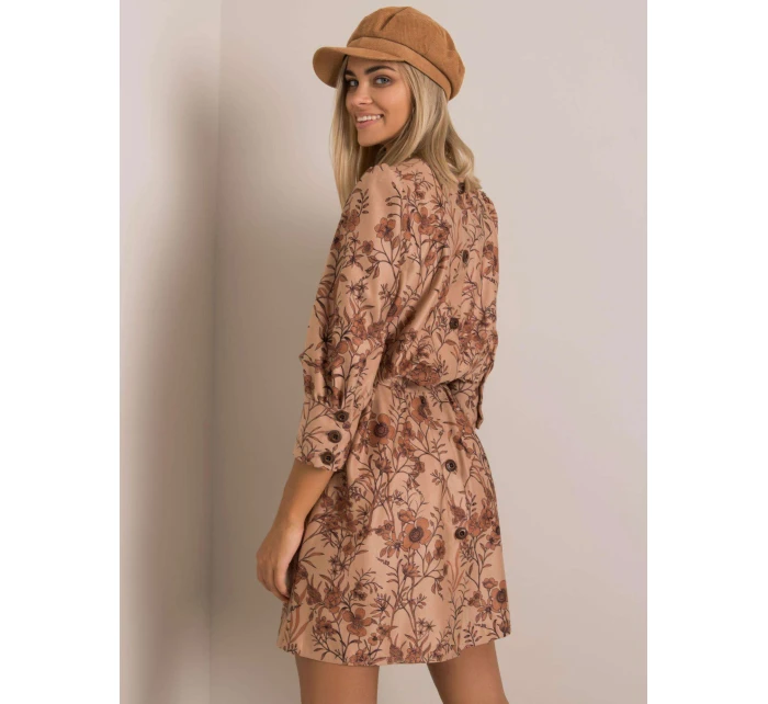 Šaty LK SK 508143.72P svetlohnedé