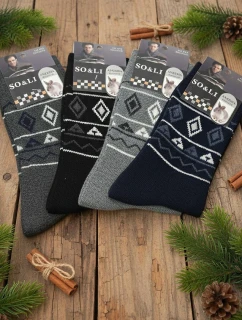 WiK SO&LI ponožky art.001/1 Angora pánske 39-46