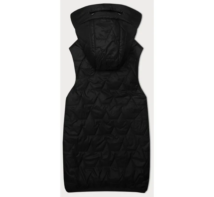 Čierna dámska vesta so sťahovacím lemom S'West (B8341-1) Čierna dámska vesta so sťahovacím lemom S'West (B8341-1)