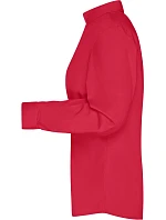 JN 641 Popelínová business halenka s dlouhým rukávem model 22487463 red - Daiber JN 641 Popelínová business halenka s dlouhým rukávem model 22487463 red - Daiber