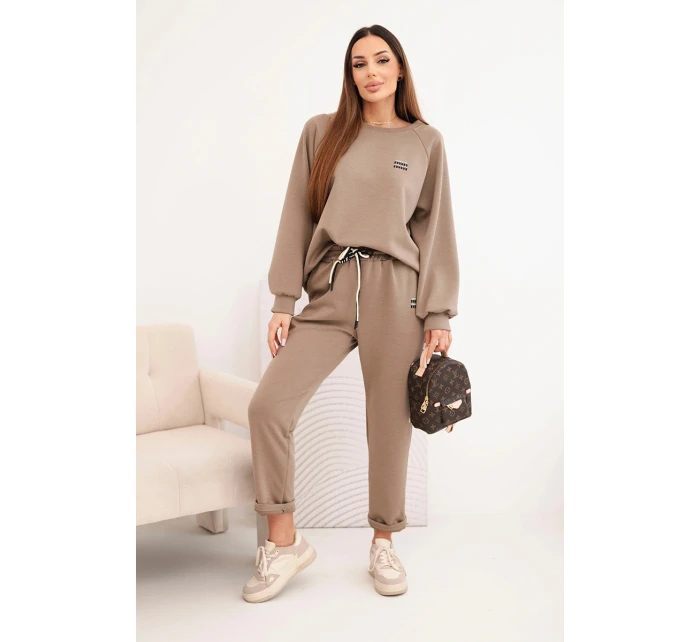 Dámský komplet z viskózy s mikinou a kalhotami fango model 21803205 - K-Fashion