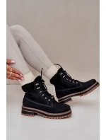 Zateplené dámské boty Big Star model 21669664 Černé - Big Star Shoes Zateplené dámské boty Big Star model 21669664 Černé - Big Star Shoes