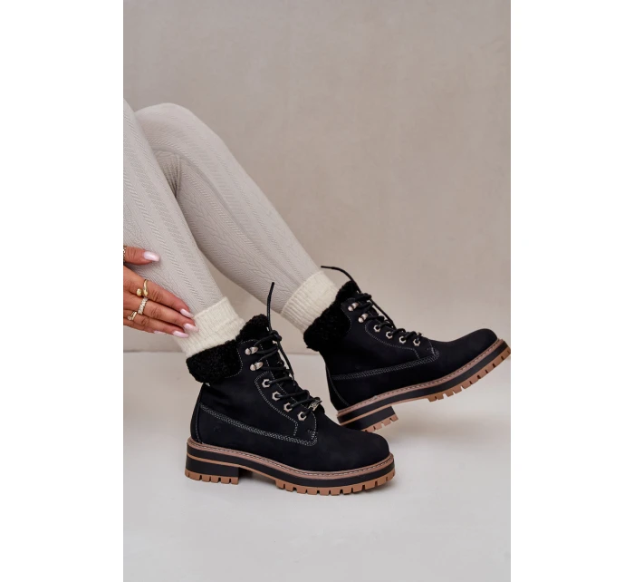 Zateplené dámské boty Big Star model 21669664 Černé - Big Star Shoes Zateplené dámské boty Big Star model 21669664 Černé - Big Star Shoes