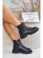 Kotníkové Boty Zateplené Na Zip Big Star model 21675377 Černé - Big Star Shoes