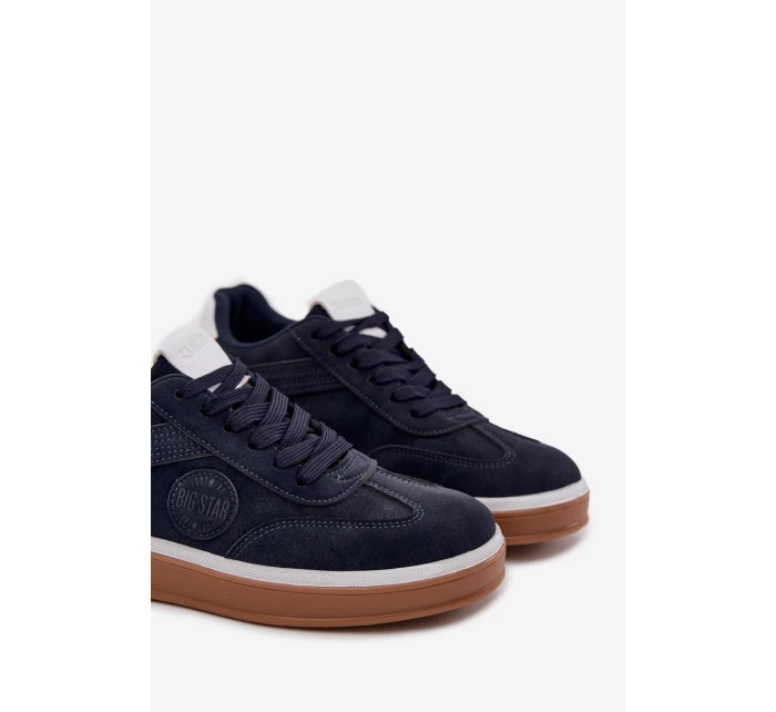 Sneakersy Męskie Niskie Big Star SS174021 HI-POLY SYSTEM Granatowe