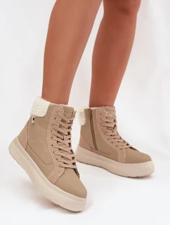 Zimní dámské boty s kožešinou model 21725163 Béžové - Lee Cooper