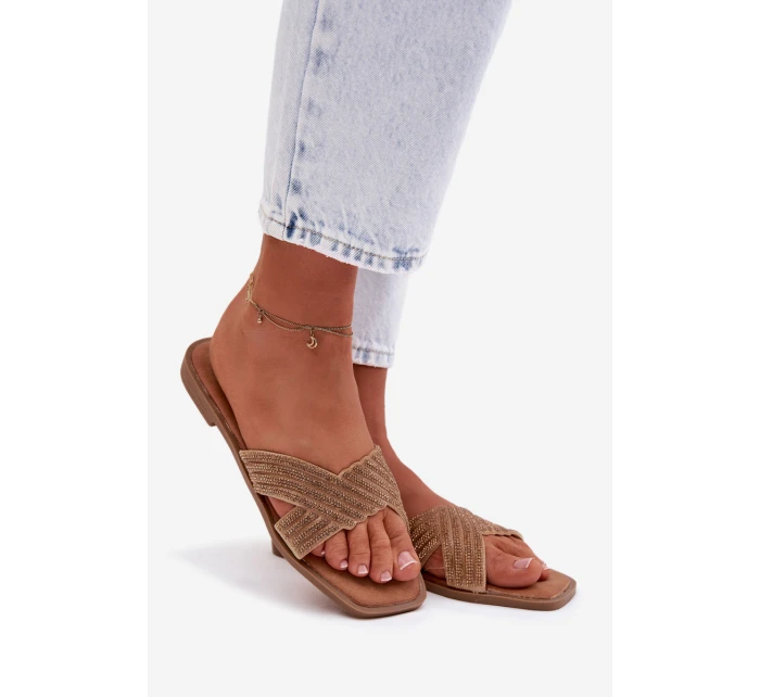 Dámské ploché žluté pantofle Zinnia Dámské ploché žluté pantofle Zinnia