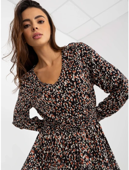 Šaty D73771M30365A čierno-béžové Šaty D73771M30365A čierno-béžové