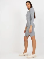 Dámské šaty EM SK 20 model 18044082 šedá - FPrice Dámské šaty EM SK 20 model 18044082 šedá - FPrice