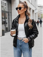 Dámská bunda bomber TY5292 černá - FashionStreet Dámská bunda bomber TY5292 černá - FashionStreet