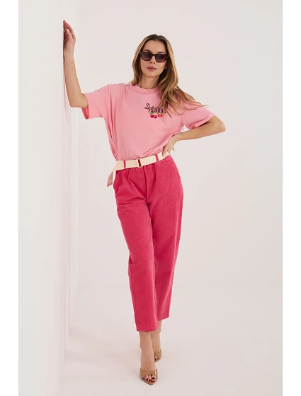 Šnúrové nohavice model 226483 Taliansko Moda