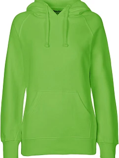 Neutral O 83101 Dámská mikina s kapucí z bio bavlny 77.8311 lime