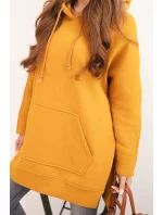 Zateplená mikina s rozparky na bocích model 21470125 - K-Fashion