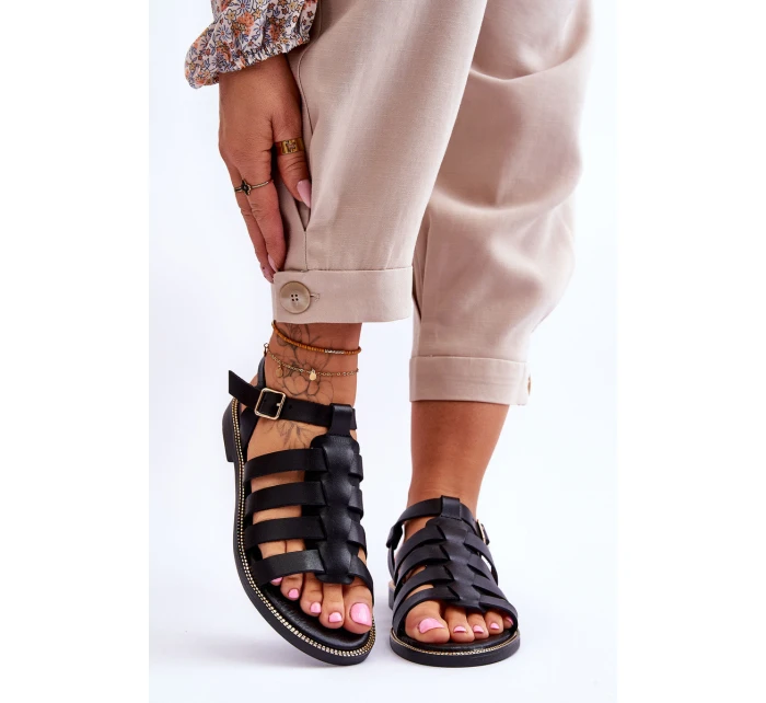 Kožené Sandály S Černe model 21617384 - Boto