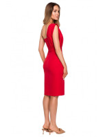 model 17191639 Šaty na jedno rameno červené - Moe